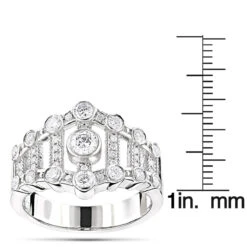 Platinum Diamond Right Hand Women's Ring 0.75ct 9 Platinum Diamond Right Hand Women's Ring 0.75ct -H'Hen Sale Store platinum diamond right hand womens ring 075ct p 31626 ruler