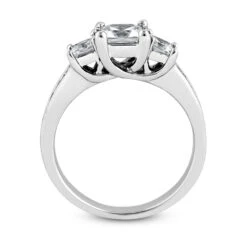 Ultra Thin Platinum Diamond Three Stones Engagement Ring 0.72ct -H'Hen Sale Store platinum diamond three stones engagement ring 072ct p 33306 additional white