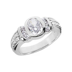 Platinum Ladies Diamond Ring 1.18ct