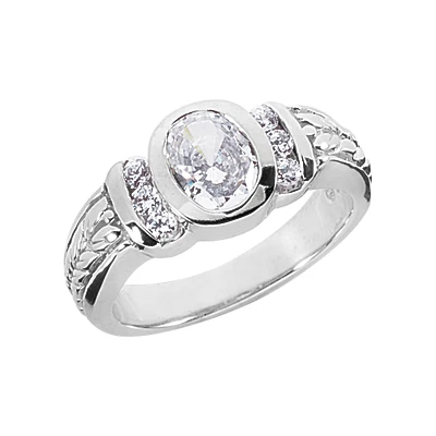 Platinum Ladies Diamond Ring 1.18ct 3 Platinum Ladies Diamond Ring 1.18ct