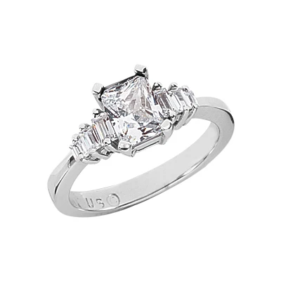 Ultra Thin Platinum Ladies Diamond Ring 1.28ct 3 Ultra Thin Platinum Ladies Diamond Ring 1.28ct