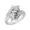 Platinum Ladies Diamond Ring 1.31ct 16.1mm