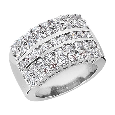 Platinum Ladies Diamond Ring 1.35ct 11.8mm 3 Platinum Ladies Diamond Ring 1.35ct 11.8mm