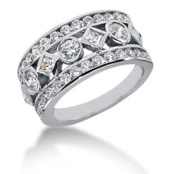 Platinum Ladies Diamond Ring 1.69ct