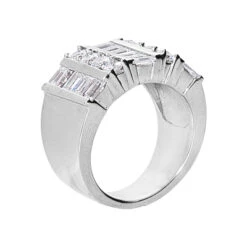 Platinum Ladies Diamond Ring 3.36ct 15.1mm -H'Hen Sale Store platinum ladies diamond ring 336ct p 32295 back white 20220420 20220426