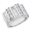 Platinum Ladies Diamond Ring 3.36ct 15.1mm