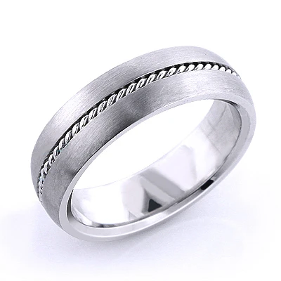 Platinum Little Braid Wedding Band For Men 3 Platinum Little Braid Wedding Band For Men