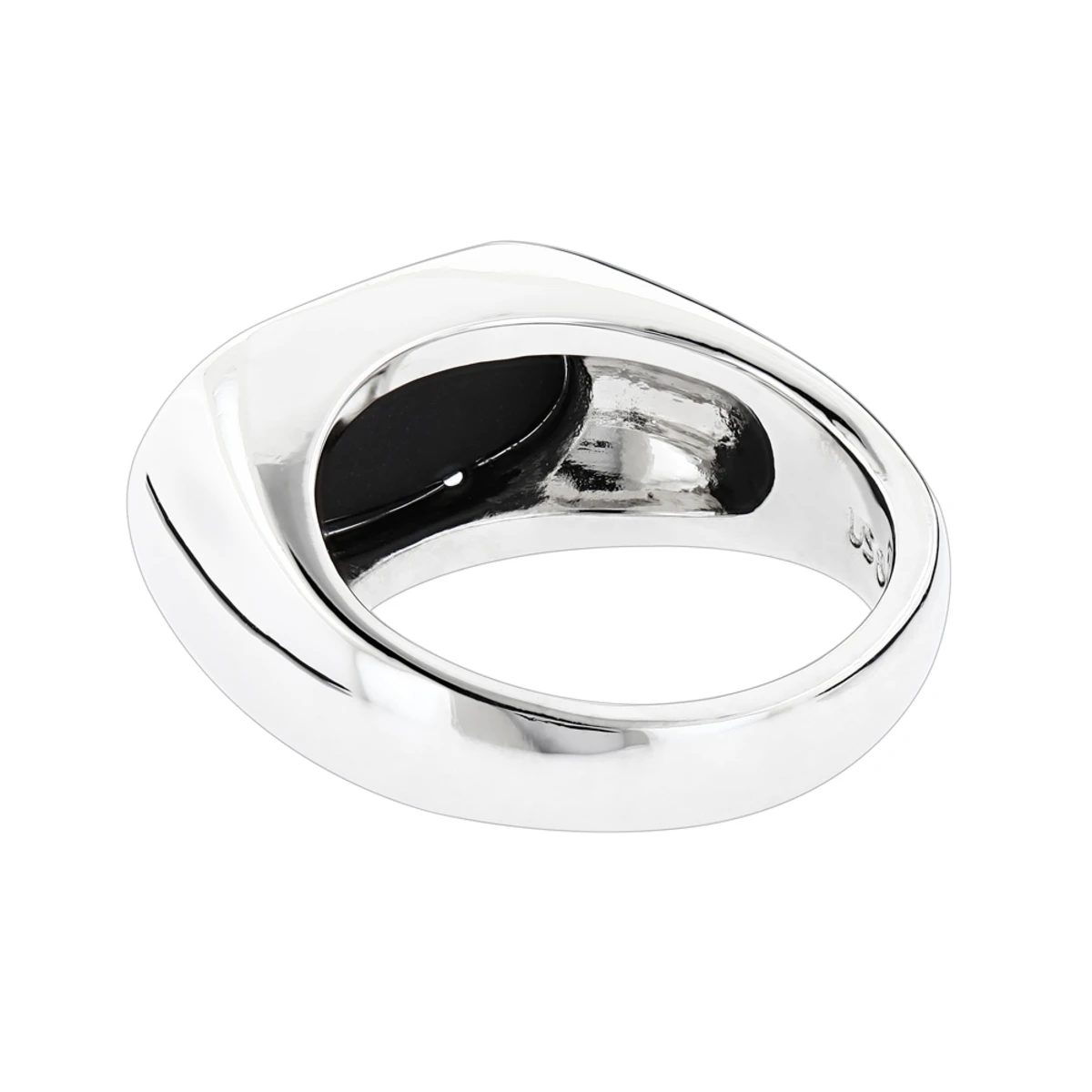 Platinum Men's Black Onyx Ring 8.9mm 4 Platinum Men's Black Onyx Ring 8.9mm - Image 2