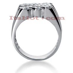 Platinum Men's Diamond Ring 1.05ct 5 Platinum Men's Diamond Ring 1.05ct -H'Hen Sale Store platinum mens diamond ring 105ct p 31739back