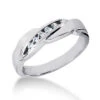 Platinum Men's Diamond Wedding Band 0.12ct