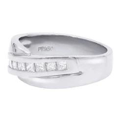 Platinum Men's Diamond Wedding Band 1ct -H'Hen Sale Store platinum mens diamond wedding band 1ct p 30804 backwh
