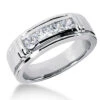 Platinum Men's Diamond Wedding Ring 0.85ct 2 Platinum Men's Diamond Wedding Ring 0.85ct -H'Hen Sale Store platinum mens diamond wedding ring 085ct p 30636