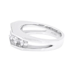 5 Stone Platinum Men's Diamond Wedding Ring 2.45ct VS Anniversary Band 7 5 Stone Platinum Men's Diamond Wedding Ring 2.45ct VS Anniversary Band -H'Hen Sale Store platinum mens diamond wedding ring 245ct p 30660 backwh