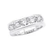 5 Stone Platinum Men's Diamond Wedding Ring 2.45ct VS Anniversary Band -H'Hen Sale Store platinum mens diamond wedding ring 245ct p 30660 wh