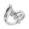 Platinum Right Hand Diamond Ladies Ring 0.20ct