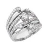 Platinum Right Hand Ladies Diamond Ring 1.18ct