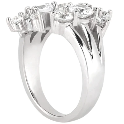Platinum Right Hand Ladies Diamond Ring 1ct 4.3mm 4 Platinum Right Hand Ladies Diamond Ring 1ct 4.3mm - Image 2