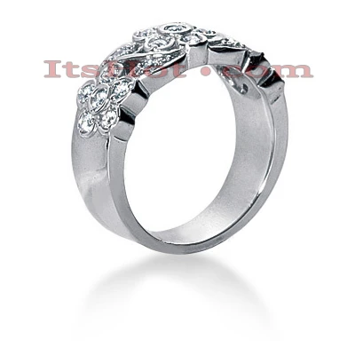 Platinum Round Diamond Ladies Ring 0.39ct 4 Platinum Round Diamond Ladies Ring 0.39ct - Image 2