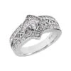 Platinum Round Diamond Ladies Ring 0.49ct