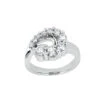 Platinum Round Diamond Ladies Ring 0.50ct 9mm