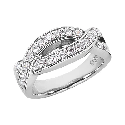 Platinum Round Diamond Ladies Ring 0.66ct 8.5mm 3 Platinum Round Diamond Ladies Ring 0.66ct 8.5mm
