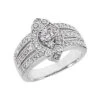 Platinum Round Diamond Ladies Ring 0.82ct 14.7mm -H'Hen Sale Store platinum round diamond ladies ring 082ct p 32971 white 20220426