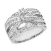 Platinum Round Diamond Ladies Ring 0.88ct