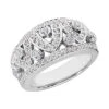 Platinum Round Diamond Ladies Ring 0.89ct
