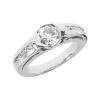 Platinum Round Diamond Ladies Ring 1.22ct 4.5mm -H'Hen Sale Store platinum round diamond ladies ring 122ct p 32975 white 20220420 20220426