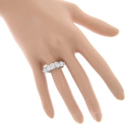 Platinum Round Diamond Ladies Ring 2.25ct 5 Stone Anniversary Band -H'Hen Sale Store platinum round diamond ladies ring 225ct p 32117bod