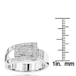 Platinum Round Diamond Right Hand Ladies Ring 0.50ct -H'Hen Sale Store platinum round diamond right hand ladies ring 050ct p 31628 rulerwh