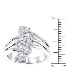 Platinum Round Diamond Right Hand Ladies Ring 0.76ct -H'Hen Sale Store platinum round diamond right hand ladies ring 076ct p 31480 rulerwh