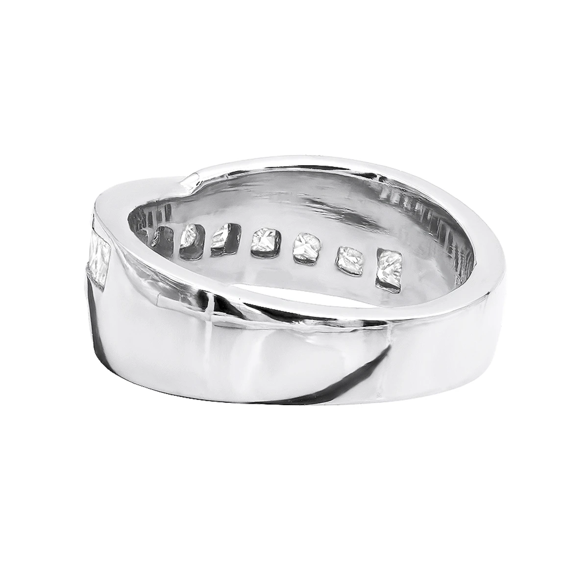 Platinum Women's Diamond Wedding Band 1ct 4 Platinum Women's Diamond Wedding Band 1ct - Image 2
