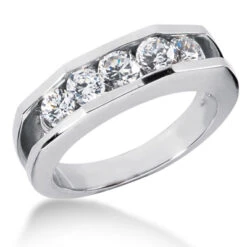 Platinum Women's Diamond Wedding Ring 1.20ct