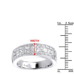 Platinum Women's Diamond Wedding Ring 1.65ct -H'Hen Sale Store platinum womens diamond wedding ring 165ct p 31166 rulerwh