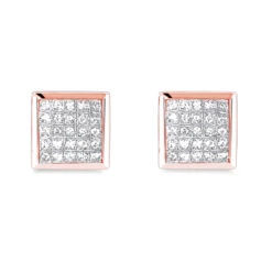 Princess Cut Diamond Earrings 0.5ct 14K White Gold 10 Princess Cut Diamond Earrings 0.5ct 14K White Gold -H'Hen Sale Store princess cut diamond earrings 053ct 14k p 44758 ro
