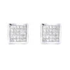 Princess Cut Diamond Earrings 0.5ct 14K White Gold -H'Hen Sale Store princess cut diamond earrings 053ct 14k p 44758 wh