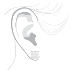 Princess Cut Diamond Earrings Studs 14K White Gold 1.38ct -H'Hen Sale Store princess cut diamond earrings 14k 138ct p 45691 bodwh