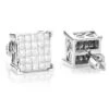 Princess Cut Diamond Earrings Studs 14K White Gold 1.38ct -H'Hen Sale Store princess cut diamond earrings 14k 138ct p 45691 wh