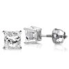 Princess Cut Diamond Platinum Stud Earrings 0.75ct 1 Princess Cut Diamond Platinum Stud Earrings 0.75ct -H'Hen Sale Store princess cut diamond platinum stud earrings 075ct wh