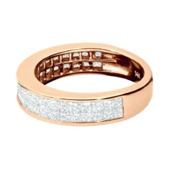 Thin Princess Cut Diamond Wedding Band 1 Carat 14K White Gold -H'Hen Sale Store princess cut diamond wedding band 092ct 14k p 40588 backro