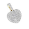 Puffed Diamond Heart Necklace 14K Yellow Gold 0.92ct 1 Puffed Diamond Heart Necklace 14K Yellow Gold 0.92ct -H'Hen Sale Store puffed diamond heart necklace 14k gold 092ct p 22302 ye