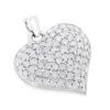 Ladies Puffed 14K White Gold Diamond Heart Pendant 1.5ct 1 Ladies Puffed 14K White Gold Diamond Heart Pendant 1.5ct -H'Hen Sale Store puffed hearts 14k diamond heart pendant 150ct p 40939 wh