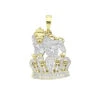 10K Yellow Gold Diamond Lion Pendant With Crown 0.3ct 2 10K Yellow Gold Diamond Lion Pendant With Crown 0.3ct -H'Hen Sale Store real 10k gold diamond lion pendant with crown 0 3ct mainye