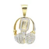 10K Yellow Gold Genuine Diamond Microphone & Headphones Pendant 1ct DJ Charm 1 10K Yellow Gold Genuine Diamond Microphone & Headphones Pendant 1ct DJ Charm -H'Hen Sale Store real 10k gold genuine diamond microphone headphones pendant 1ct dj charm mainye