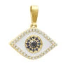 14K Yellow Gold White Black Diamond & Sapphire Evil Eye Pendant Enamel Charm 2 14K Yellow Gold White Black Diamond & Sapphire Evil Eye Pendant Enamel Charm -H'Hen Sale Store real 14k gold white black diamond sapphire evil eye pendant enamel charm 018020 mainye