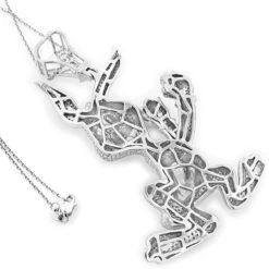 Diamond Bugs Bunny Pendant 2.48ct Gold Plated Silver 6 Diamond Bugs Bunny Pendant 2.48ct Gold Plated Silver -H'Hen Sale Store real custom jewelry diamond bugs bunny pendant 248ct gold plated silver backwh