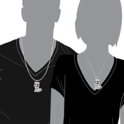 Real Diamond Cat Pendant With Sunglasses 14K White Gold Black & White Diamonds 16 Real Diamond Cat Pendant With Sunglasses 14K White Gold Black & White Diamonds -H'Hen Sale Store real diamond cat pendant with sunglasses solid 10k gold black and white diamonds body white 1678410602