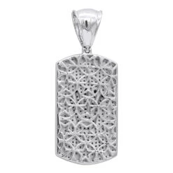 Real Diamond Dog Tag Pendant With Crown 10K White Gold White & Black Diamonds 1ct 11 Real Diamond Dog Tag Pendant With Crown 10K White Gold White & Black Diamonds 1ct -H'Hen Sale Store real diamond dog tag pendant with crown 10k gold white black diamonds 1ct 000991 back white
