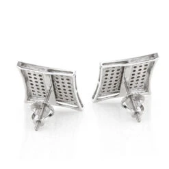 Real Diamond Earrings 10K White Gold Round Diamond Earrings 0.52ct 10 Real Diamond Earrings 10K White Gold Round Diamond Earrings 0.52ct -H'Hen Sale Store real diamond earrings 10k round diamond earrings 052ct p 6889 backwh